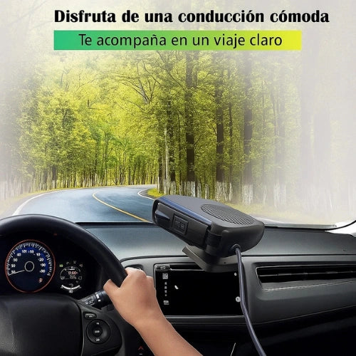 Calefactor y Ventilador Portátil 2 en 1 para Carro + Mini inflador de aire para neumaticos - GRATIS