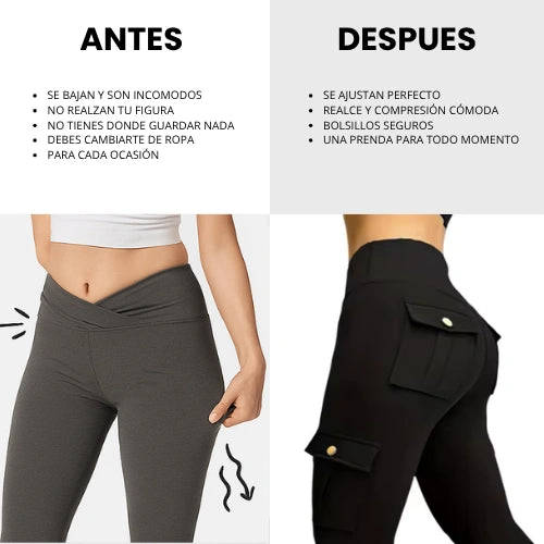 Leggins Cargo Levanta Cola
