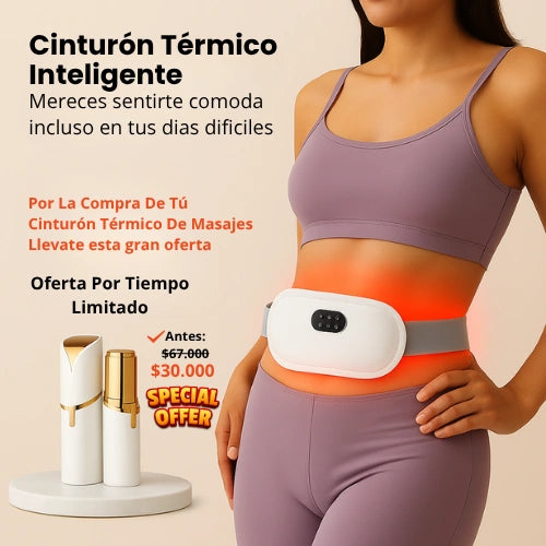 Cinturon Térmico Inteligente - Alivia Cólicos Y Molestias En Minutos, Estés Donde Estés