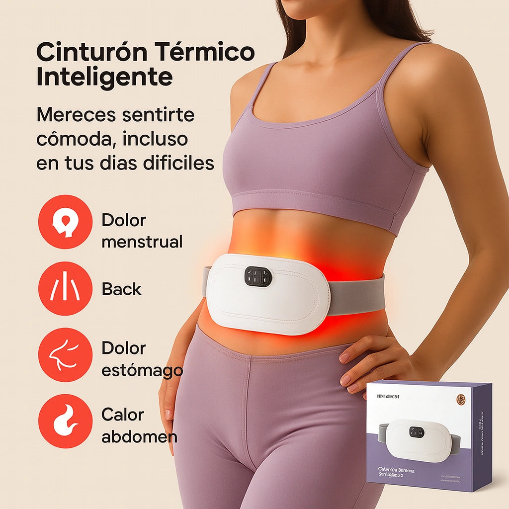 Cinturon Térmico Inteligente - Alivia Cólicos Y Molestias En Minutos, Estés Donde Estés