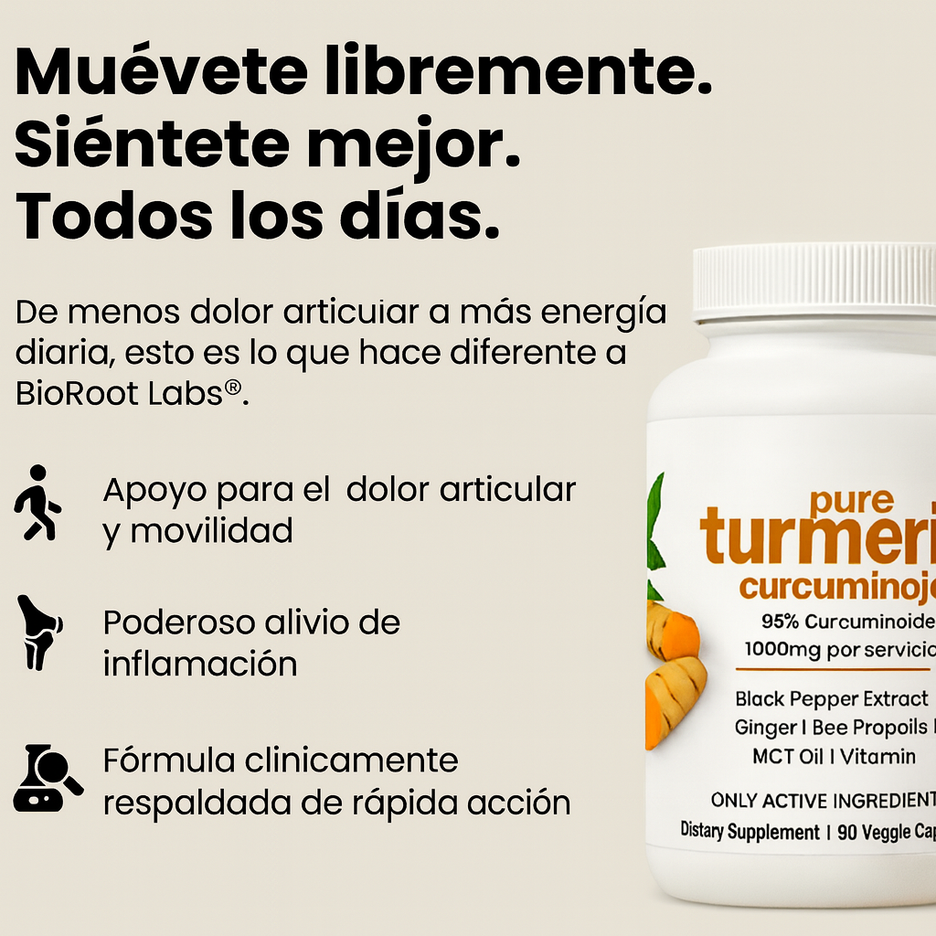 Turmeric Curcumin 95 - Bienestar real, desde la raíz de la cúrcuma