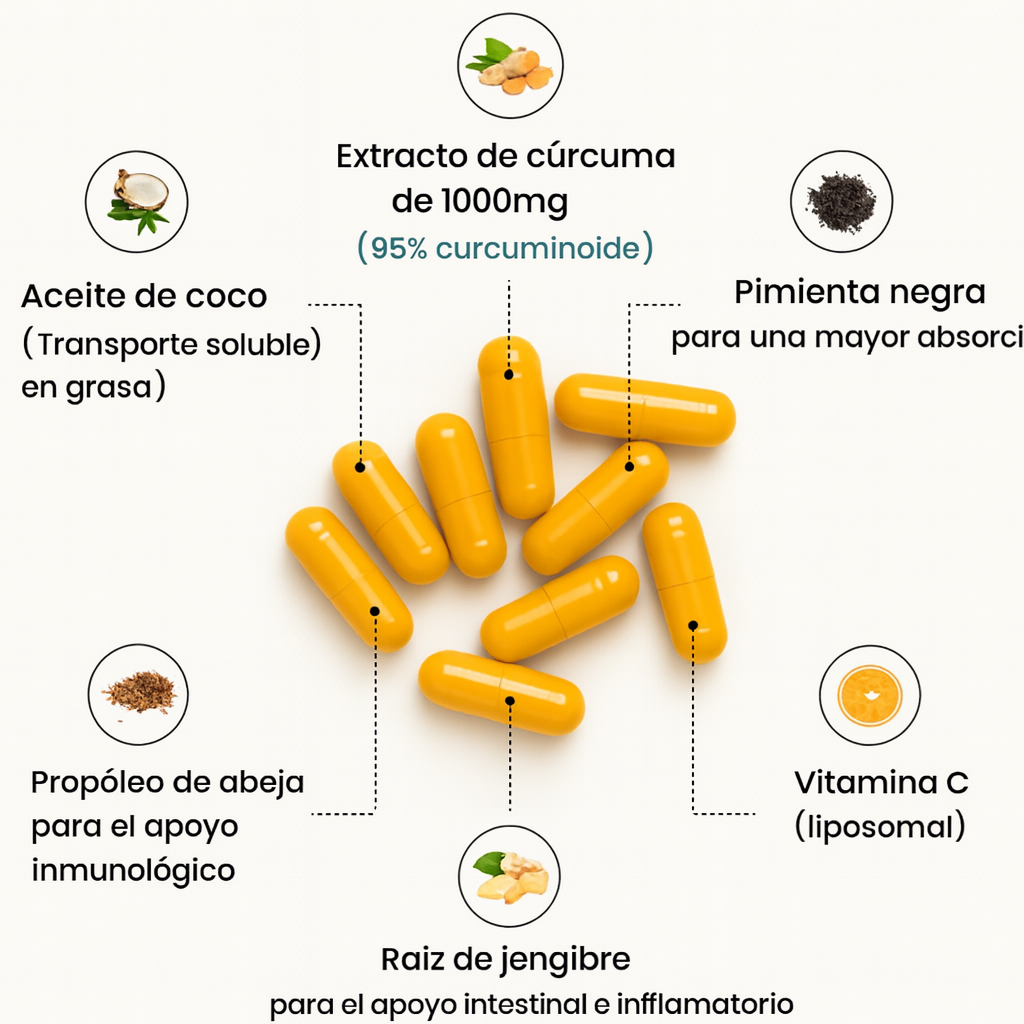 Turmeric Curcumin 95 - Bienestar real, desde la raíz de la cúrcuma