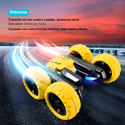 Carro Acrobático Tornado 360° + Helicóptero GRATIS 🚁