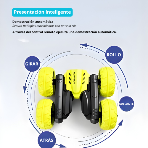 Carro Acrobático Tornado 360° + Helicóptero GRATIS 🚁