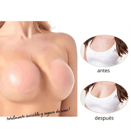 Body Moldeador con Escote + Protectores Adhesivos de Silicona de Regalo