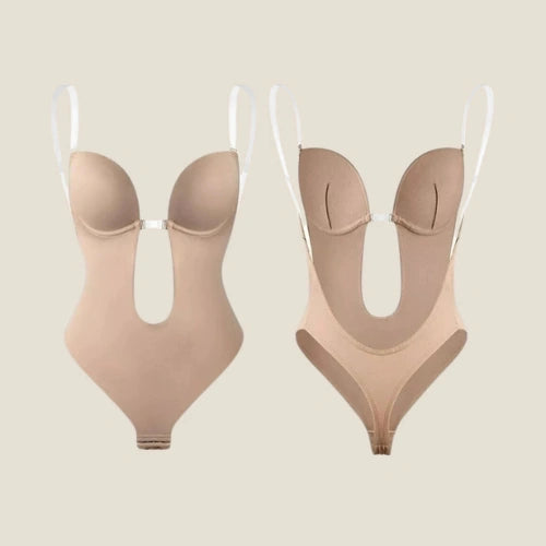 Body Moldeador con Escote + Protectores Adhesivos de Silicona de Regalo