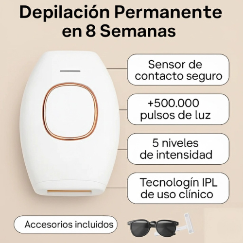 Depilador Láser Portátil: tecnología IPL para una piel suave todo el año